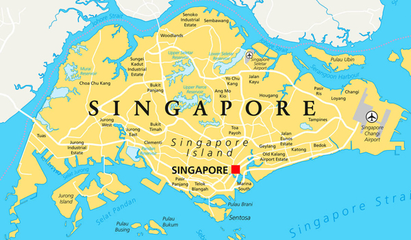 Map showing tuition locations